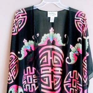 Sheer Silk Kimono Style Top